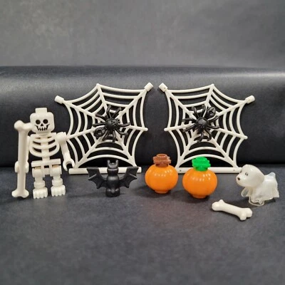 NEW LEGO Halloween lot - Skeleton Pumpkins Ghost Dog Bat Spider Web Bones RARE - Image 1 of 4