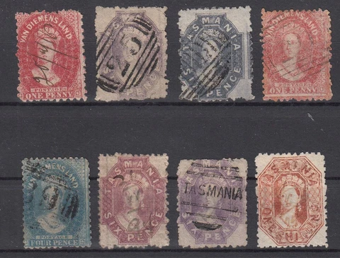 MZ20686/ TASMANIA - VICTORIA - 1863 / 1871 USED SELECTION - CV 430 $ Cover
