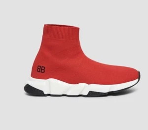 Balenciaga Rojo Nuevo en Caja Niños Speed LT Calcetín Zapatilla Talla 27-28 EU 10 EE. UU. Auténtico - Imagen 1 de 7