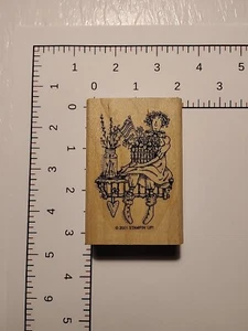 Doll Sitting On Shelf Rubber Stamp - Picture 1 of 2