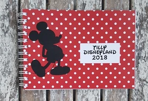 Mickey Mouse Disney Disneyland Personalised Notebook/Autograph Book - Picture 1 of 1