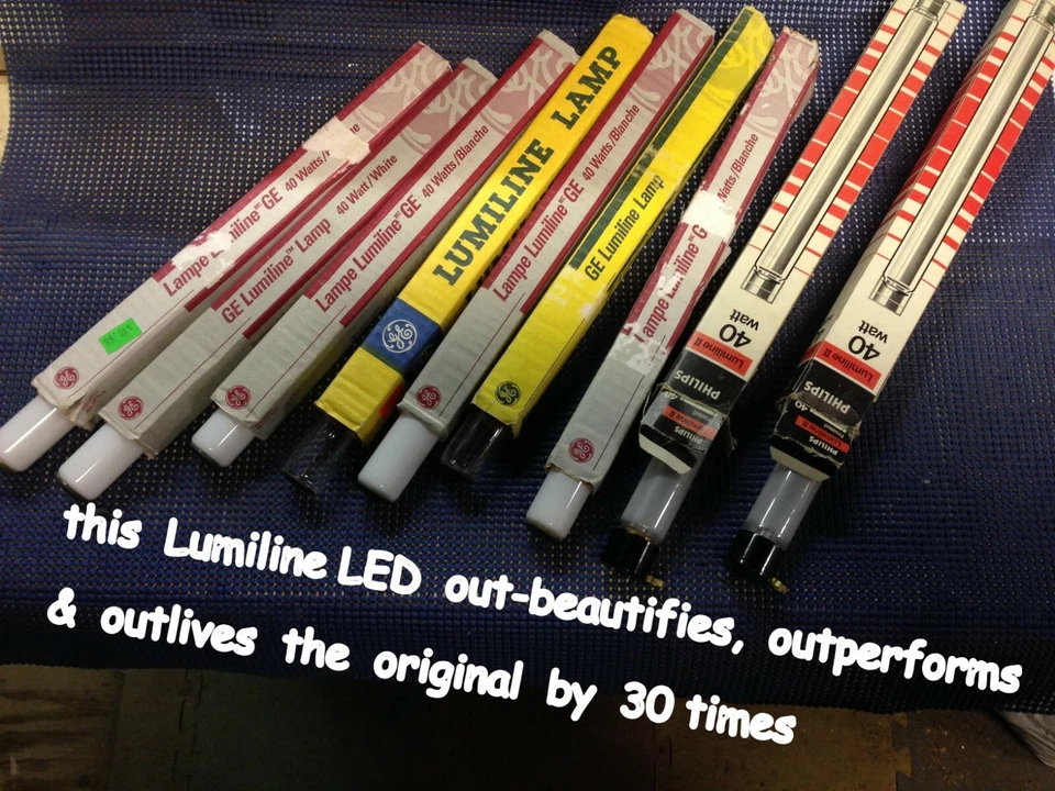 UPGRADE 17.75" CLEAR 60W longer lasting LED ~ like ORIGINAL~same warmth & light, - Image 1 of 4