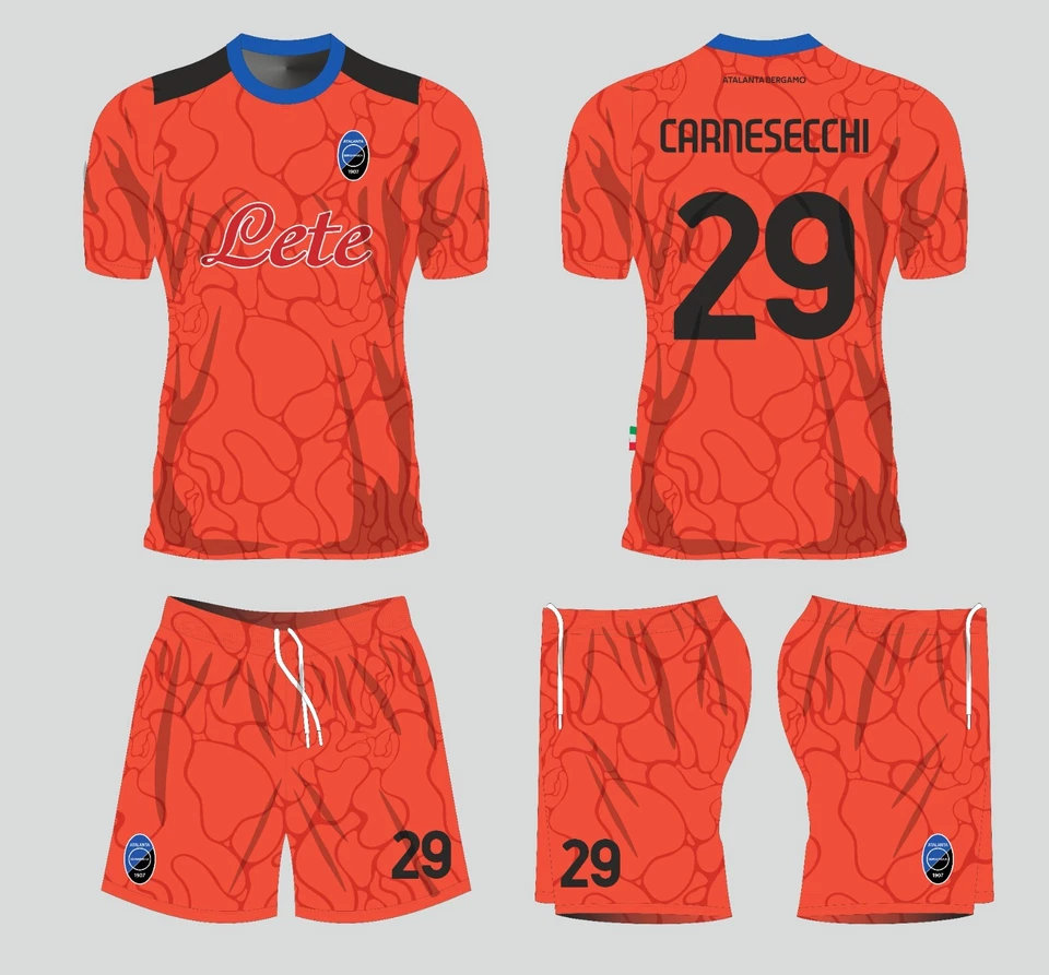 Completo Calcio Portiere Atalanta  Nome Numero Con La Personalizzazione No Reso - Immagine 1 di 1