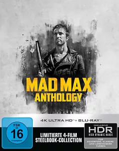 Mad Max Anthology Collection Steelbook Metallbox 4K Blu Ray Box NEU & OVP - Bild 1 von 2