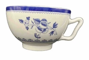 Spode Gloucester blau England Teetassen Ersatz blau Blumenmuster Design auf grau - Bild 1 von 8