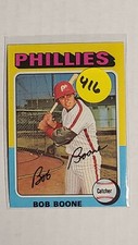 1975 Topps Baseball Card #351 Bob Boone, Philadelphia Phillies