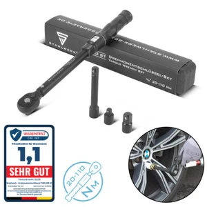 STAHLWERK Drehmomentschlüssel 72 Zähne 20-110 Nm 3/8“ Ratsche mit Adapter - Bild 1 von 10