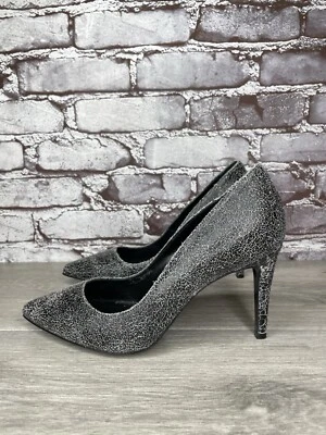 Zapatos de salón All Saints Lena de cuero gris tacón de aguja para mujer talla 39EU/8,5M EE. UU. Foto 1 de 4