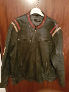 Lederjacke Größe 60. braun. Echtes Leder in ausgezeichnetem Zustand - Bild 1 von 4
