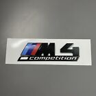 BMW M4 Competition Badge Glossy Black 3D Sticker Decal M4 Comp