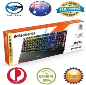 SteelSeries Apex 5 Hybrid Mechanical Gaming Keyboard - Picture 1 of 10