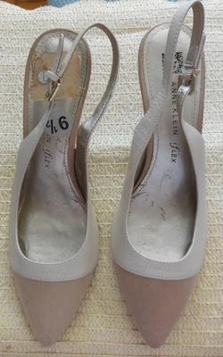 Anne Klein Akyarina Leather 2" Heel P ump Sling Back Business Classy 9 1/2 M - Image 1 of 4