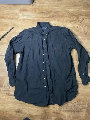Polo Ralph Lauren Shirt Mens 2XLT Black Button Down Long Sleeve Embroidered Pony - Image 1 of 4