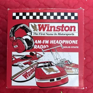 Two (2) Winston Motorsports Wireless AM FM Headset Headphone Radio NHRA NASCAR - Picture 1 of 15