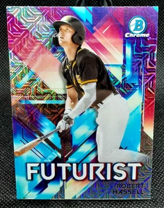 2021 Bowman Chrome Futurist Mojo Ref - Robert Hassell #FUT-RH San Diego Padres - Picture 1 of 2