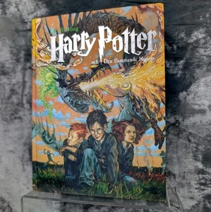 Harry Potter och Den flammande bagaren Goblet of Fire Swedish Edition Hardcover - Picture 1 of 24
