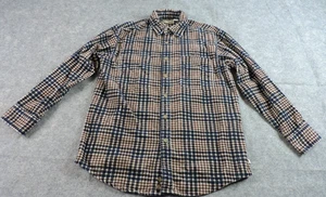 Vintage Field Master Mens Heavyweight Corduroy Plaid Long Sleeve Button Shirt - Picture 1 of 17