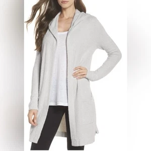 Barefoot Dreams Cozychic Lite Coastal Hooded Cardigan - Size XS/S - Picture 1 of 5