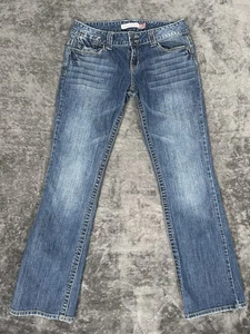 Jeans donna Aeropostale Chelsea bootcut taglia 7/8 regular blu denim - Foto 1 di 9