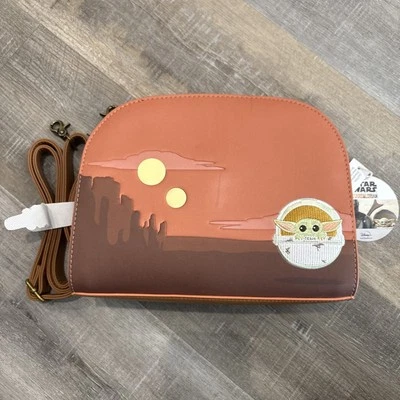 Loungefly Star Wars Mandalorian Child Cradle Scene Crossbody Purse Grogu READ - Image 1 of 4