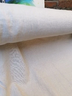 Cloth Shop rustic Washed LINEN natural fabric mouse @ 1/2 metre 150x50cm panel - Image 1 of 4