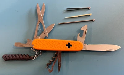 Victorinox Custom plus 91 mm 13 Tools, General Suisse Pocket Knife - Orange - Image 1 of 4