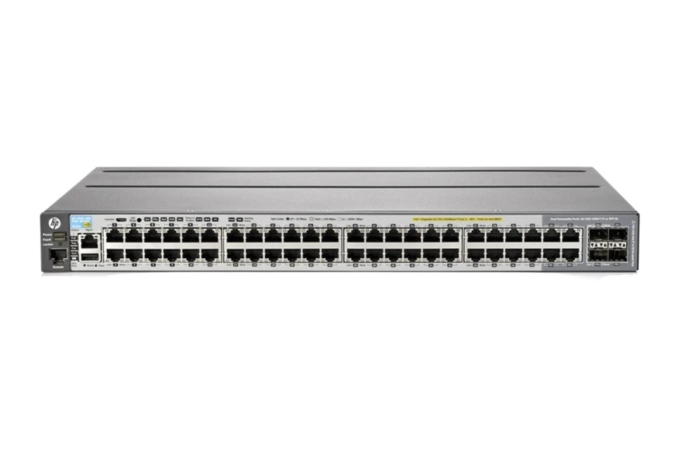 HPE Aruba 2530 Series Switch, 48 10/100/1000 PoE+ ports, 4 x SFP Uplinks, - Image 1 of 1