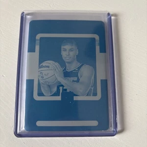 2023-24 National Treasures Keegan Murray 2022-23 Photogenic RC Cyan Plate #1/1 - Picture 1 of 2