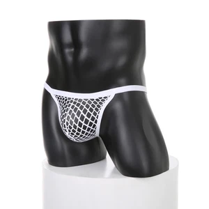 Perizoma uomo perizoma sexy slip trasparente mutandine mutandine a rete - Foto 1 di 28