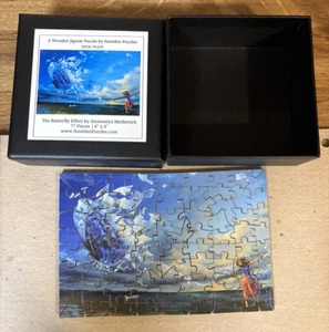 Nautilus Wooden Mini Puzzle- “The Butterfly Effect” - 77 pieces 6" x 4" - Picture 1 of 6