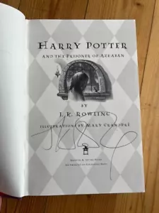 SIGNED BY JK ROWLING Harry Potter Prisoner of Azkaban Hardcover 1999 USA 1st ed. - Picture 1 of 3