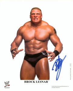 BROCK LESNAR 2002 WWE Promo Photograph signed autograph Original UFC RARE