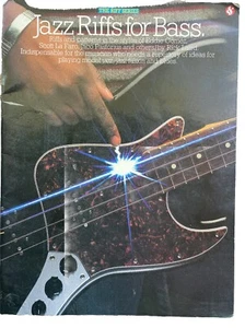 Jazz Riffs for Bass: Sheet Music Rick Laird 1979 Mahavishnu Orchestra Shee Good - Picture 1 of 3