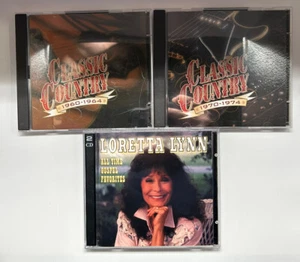 Country CDs Mixed Lot Loretta Lynn Patsy Cline Merle Haggard Johnny Cash - Picture 1 of 14