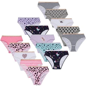 10 Pairs Girls Briefs Knickers Kids 100% Cotton Pants Underwear Infants Age 2-13 - Picture 1 of 5
