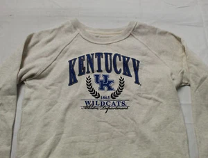 Kentucky Wildcats Womens League Collegiate Wear Sweatshirt LC7 Oatmeal Large - Picture 1 of 5