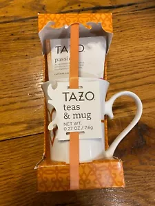 Starbucks 2014 Tazo Mug Scroll Diamond Gift Set New (tea Expired) - Picture 1 of 3