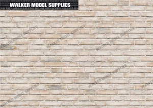 1:6 scale Brick wall - A4 Vinyl decal sheets / diorama model 16 - Picture 1 of 1