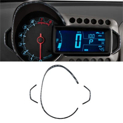Cubierta envolvente velocímetro fibra de carbono 3 piezas para Chevrolet Sonic 2012-2016 Foto 1 de 4