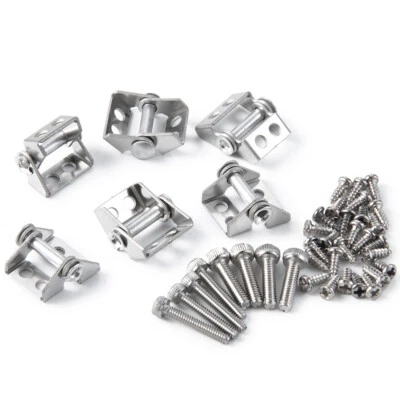 6PCS Metal Cargo Container Hinge for Tamiya 1/14 RC Trailer Tractor Truck - Image 1 of 4