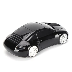 (Black) 2.4G USB Wireless Car Mouse 1600 DPI Sports Car Shaped Mouse - Picture 1 of 22