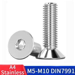 Tornillos avellanados M5-M10 Csk Allen llave A4 acero inoxidable DIN 7991 - Imagen 1 de 10