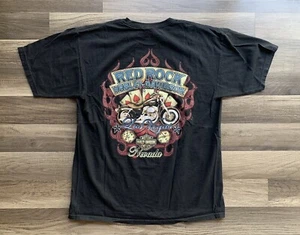 Camisa Harley Davidson Las Vegas Red Rock Manga Corta Talla L Tarjetas Nevada Dice - Imagen 1 de 7
