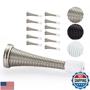 HOME MASTER HARDWARE 12 Pack Spring Door Stops, 3 Inch Wall Mounted Spring Do - Picture 1 of 5