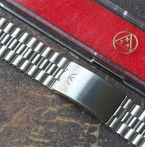 5 VENDIDOS! Reloj Vintage Banda Suiza NSA Eslabones 3 Filas 18mm 19mm o 20mm NOS 1960/70s - Imagen 1 de 10