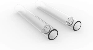 ARGO Glasstiel, kurze Version 70 mm für Aromatherapie, 2er Pack VON THE VAPETRIX - Bild 1 von 4