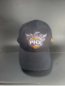 VINTAGE Phoenix Suns Hat Cap Fitted Adult NBA Basketball Adult Black L XL - Picture 1 of 11
