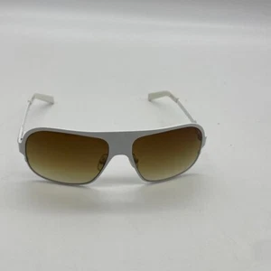 Vintage White Frame Sunglasses Evel Knieval, Elvis Hunter Thompson Lens Scratch - Afbeelding 1 van 5