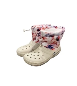 New Crocs Classic Lined Neo Puff Tied Dye Boot Size M5/W7 EU 37-38 - Picture 1 of 4