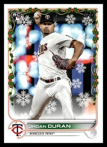2022 Topps Holiday Baseball Rookie RC #HW195 Jhoan Duran Minnesota Twins Card - Picture 1 of 2